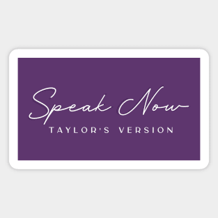 Speak Now TV - White Magnet